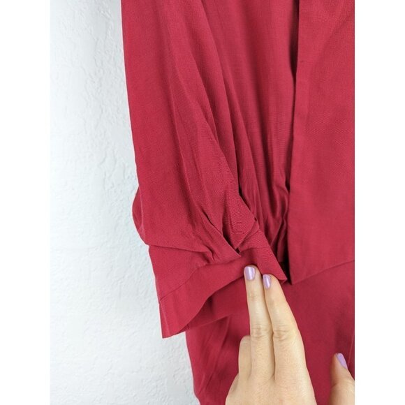 TopShop NWT Womens Stretch Blazer Jacket Size 4 3/4 Sleeve Pink Barbiecore - Picture 2 of 9